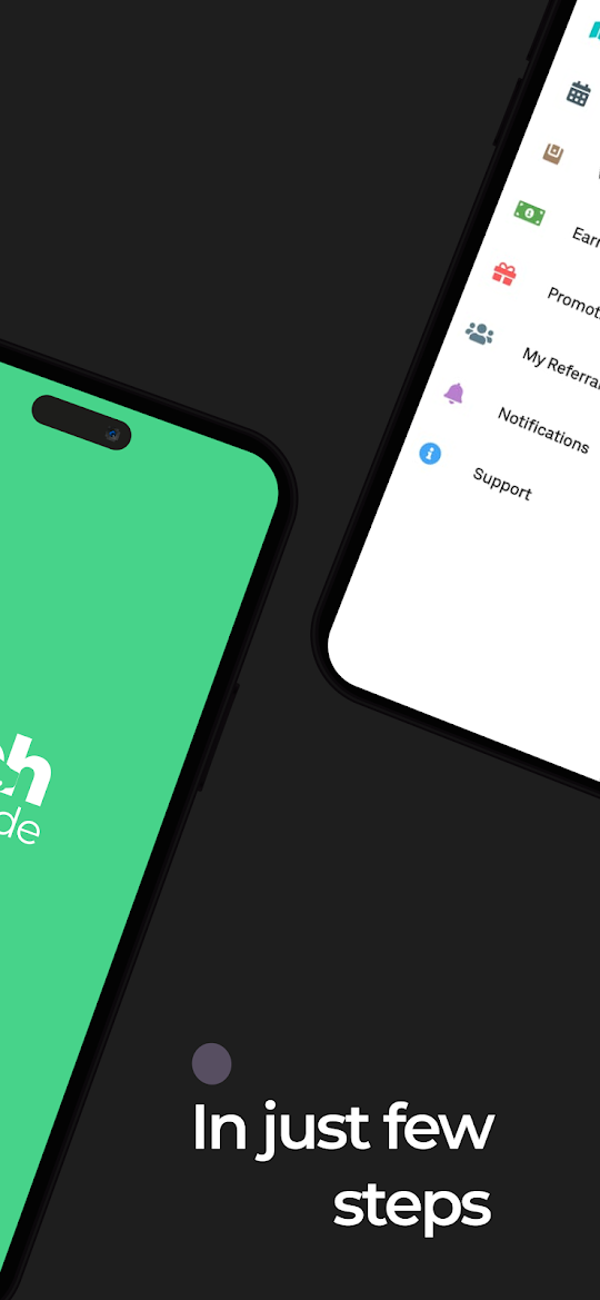 Driver app screen